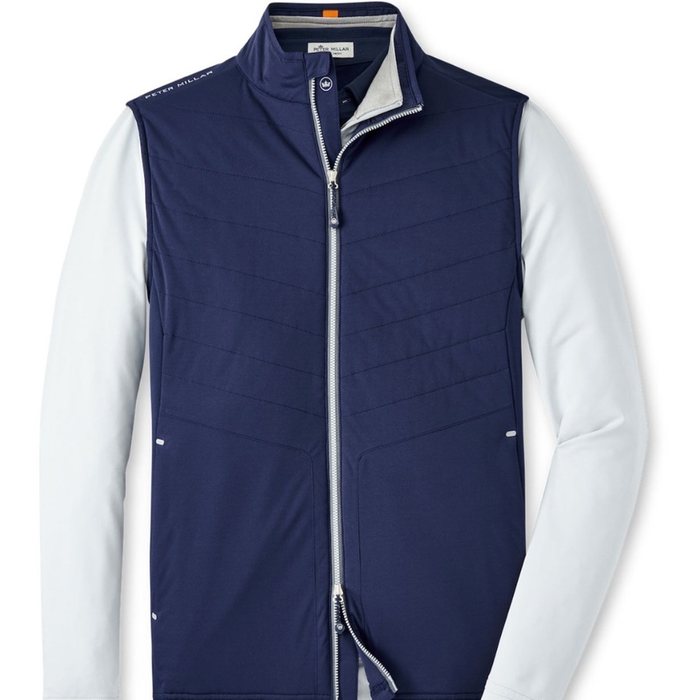 Peter Millar Men's Navy Fuse Elite Hybrid Vest